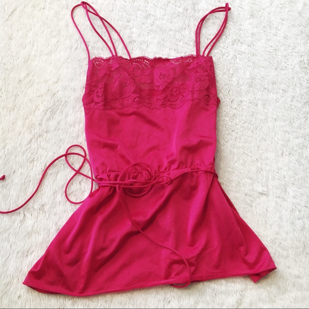 Barbiecore Vintage hot pink Vanity Fair 2piece lounge set